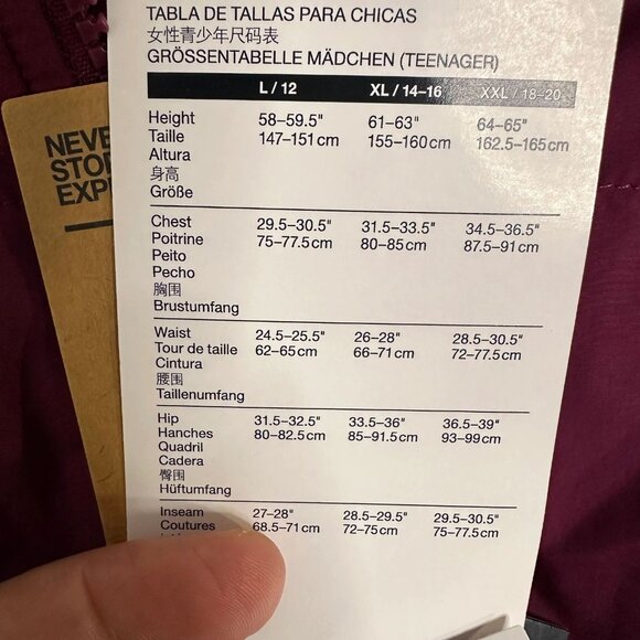 The North Face Kids Mossbud Reversible Parka Hooded Jacket Large 12 New $150 - Picture 13 of 17